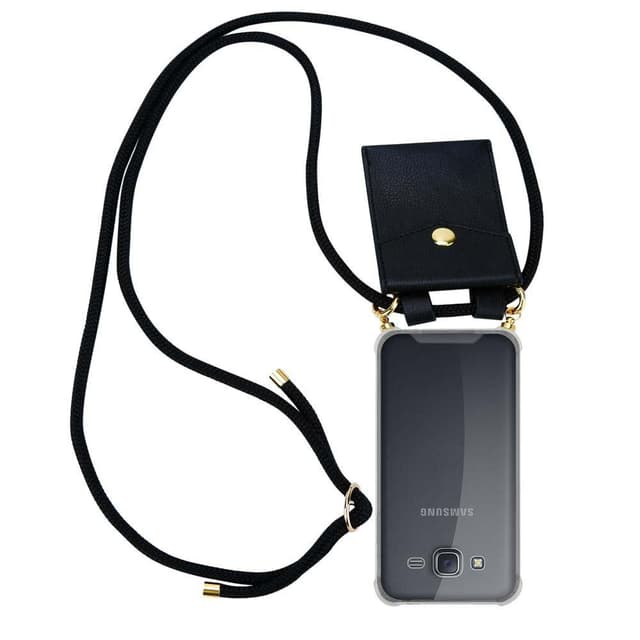 Samsung Galaxy J5 2015 Skal Fodral Kedja (Svart)