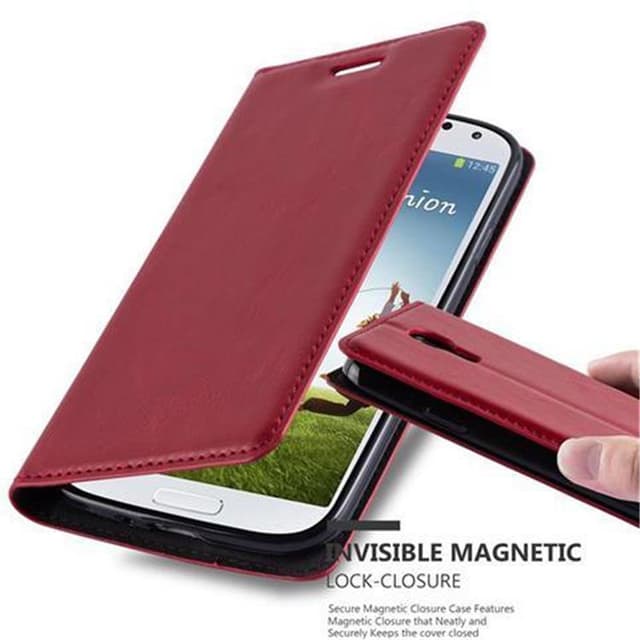 Samsung Galaxy S4 Suojakuori Lompakkokotelo (Punainen)
