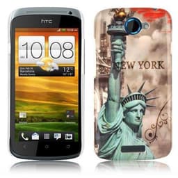 HTC ONE S Suojakuori Case Cover (Ruskea)