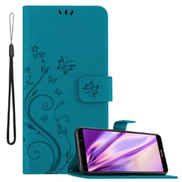 Huawei MATE 10 LITE Suojakuori Lompakkokotelo (Sininen)