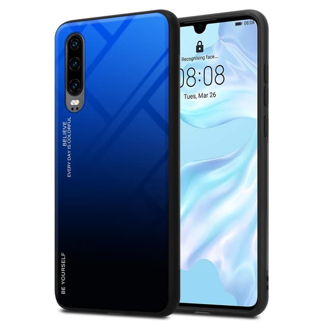 Huawei P30 Skal Fodral Case (Svart)