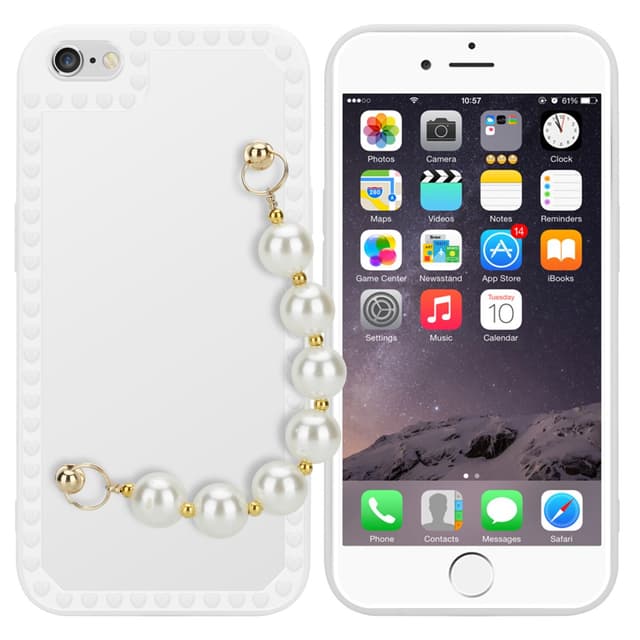iPhone 6 / 6S Skal Fodral Case (Vit)