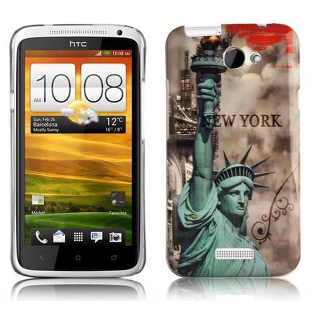 HTC ONE X / X+ Suojakuori Case Cover (Ruskea)