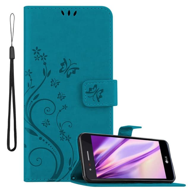 LG K8 2017 Plånboksfodral Skal (Blå)