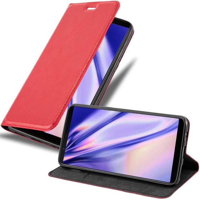 OnePlus 5T Suojakuori Lompakkokotelo (Punainen)
