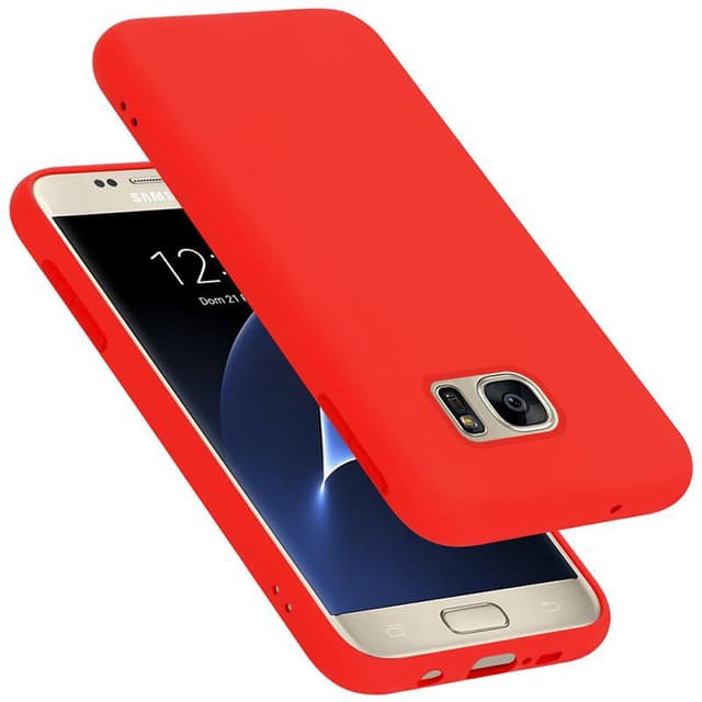 Samsung Galaxy S7 Skal Fodral Case (Röd)