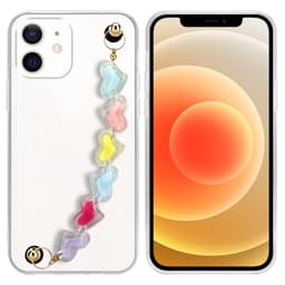 iPhone 12 MINI Deksel med kjede (gjennomsiktig)