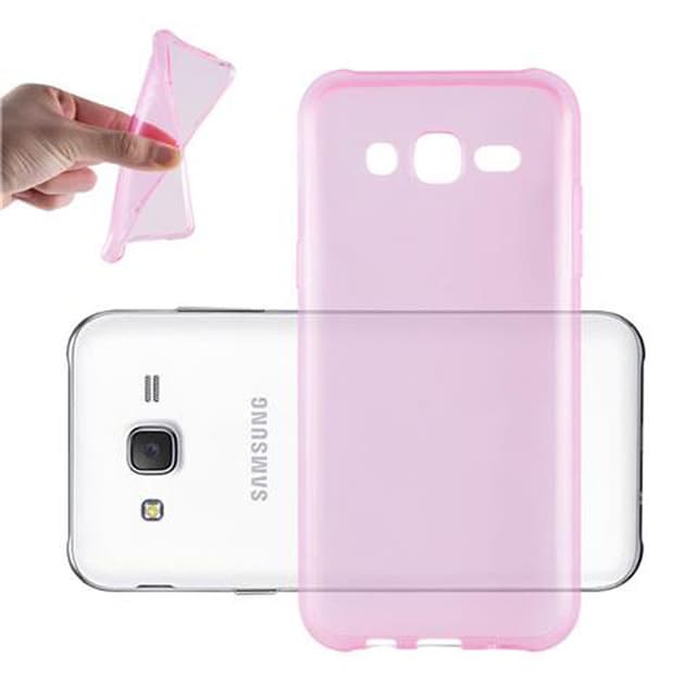 Samsung Galaxy J3 2015 Cover TPU Etui (Lyserød)
