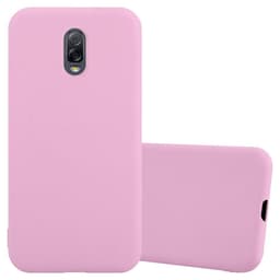 Deksel Samsung Galaxy J7 PLUS / C8 Silikon cover (rosa)