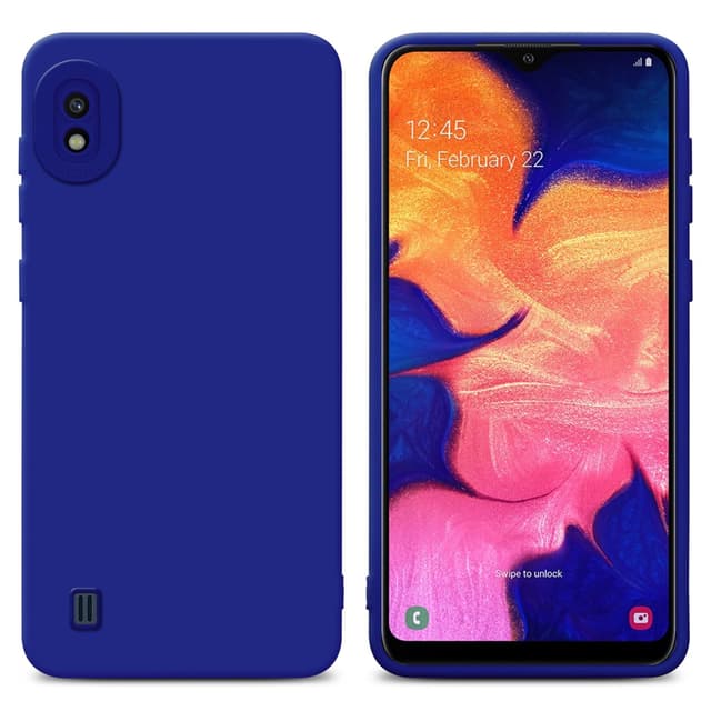 Samsung Galaxy A10 Skal Fodral Case (Blå)
