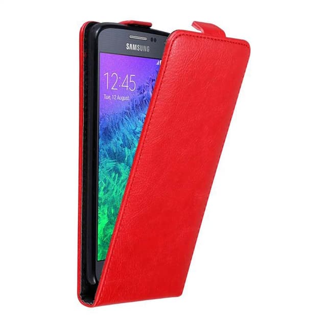Samsung Galaxy ALPHA Flipfodral Skal (Röd)