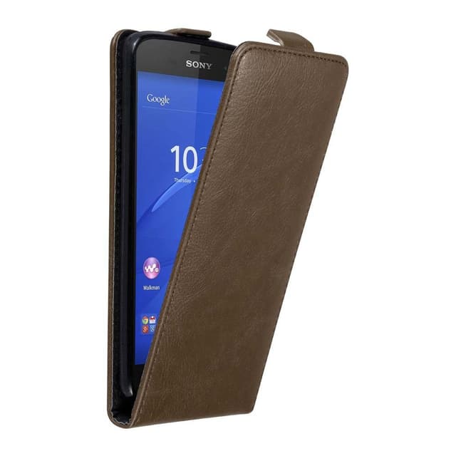Sony Xperia Z3 COMPACT Flipfodral Skal (Brun)