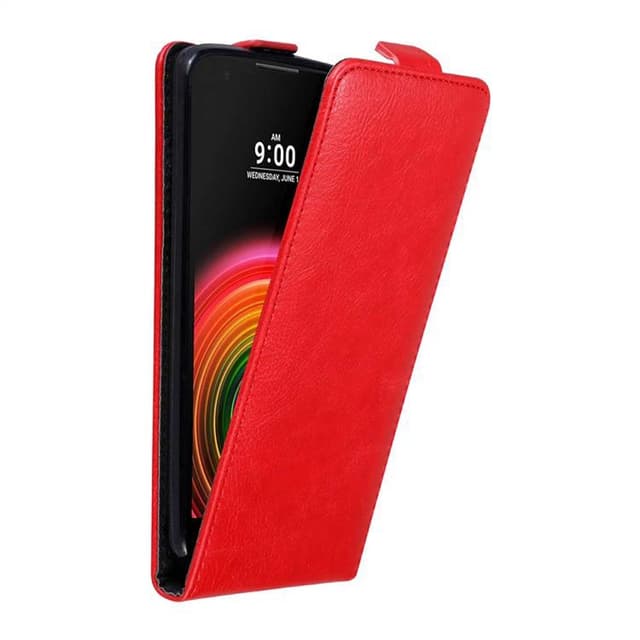 LG X POWER Suojakuori Lompakkokotelo (Punainen)