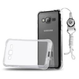 Samsung Galaxy J1 2016 Suojakuori Kotelo (Läpinäkyvä)