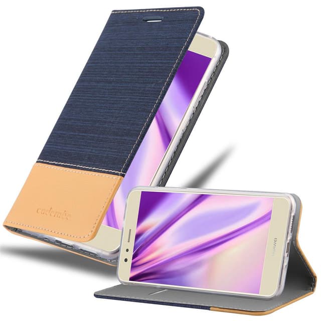 Huawei P10 LITE Plånboksfodral Skal (Blå)