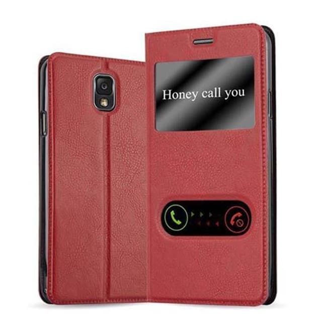 Samsung Galaxy NOTE 3 Plånboksfodral Skal (Röd)