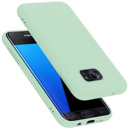 Samsung Galaxy S7 EDGE Skal Fodral Case (Grön)