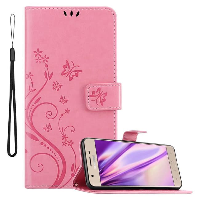 Samsung Galaxy J3 2018 Plånboksfodral Skal (Rosa)