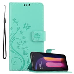LG V60 ThinQ Suojakuori Lompakkokotelo (Turkoosi)