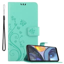 Motorola MOTO G22 lommebokdeksel Blomster deksel