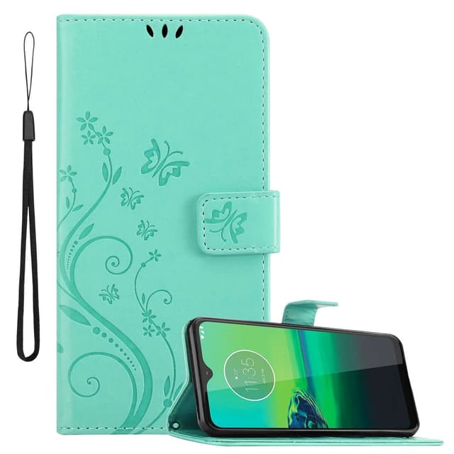 Motorola MOTO G8 Pungetui Cover Case (Turkis)