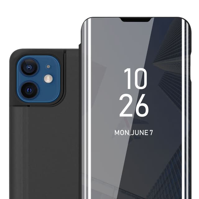 iPhone 12 / 12 PRO lommebokdeksel etui (svart)