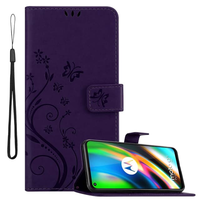 Motorola MOTO G9 PLUS Plånboksfodral Skal (Lila)