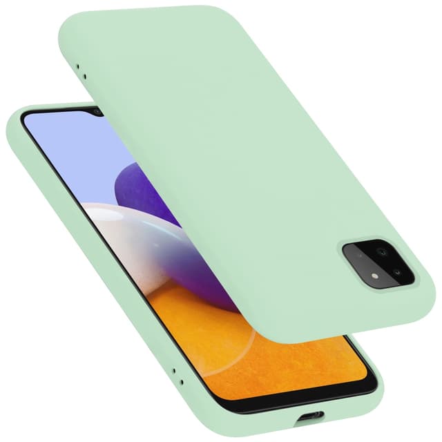 Samsung Galaxy A22 5G Skal Fodral Case (Grön)