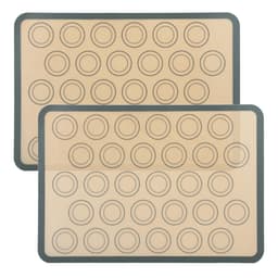 2x Backmattor för macarons återanvändbar köksredskap