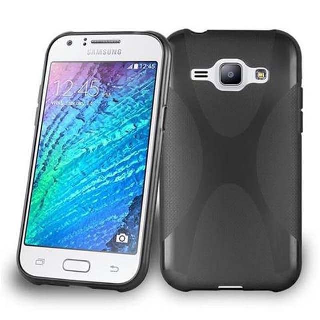Samsung Galaxy J1 2015 Skal Fodral Case (Svart)