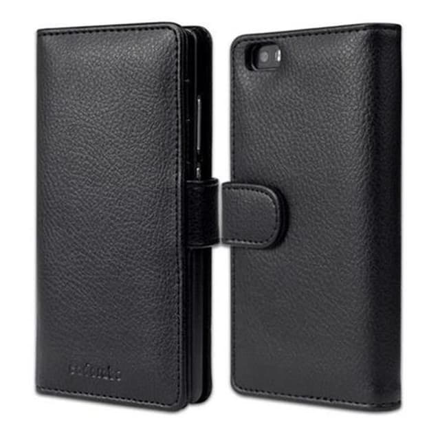 Huawei P8 LITE 2015 Plånboksfodral Skal (Svart)