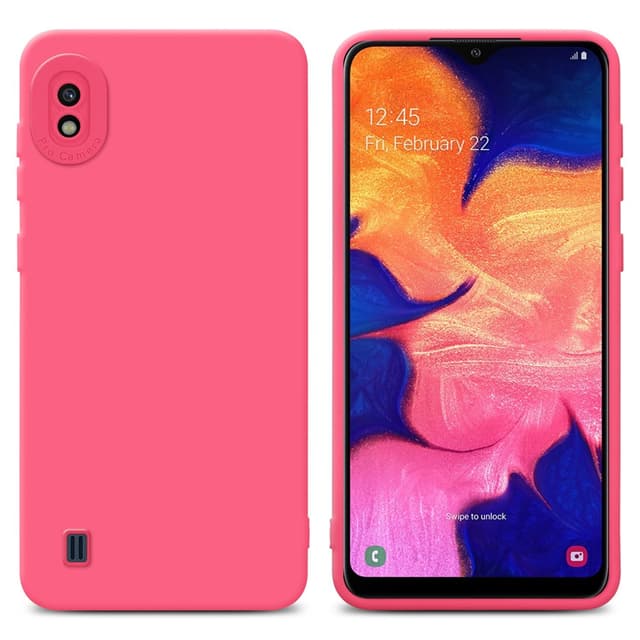 Samsung Galaxy A10 Skal Fodral Case (Röd)