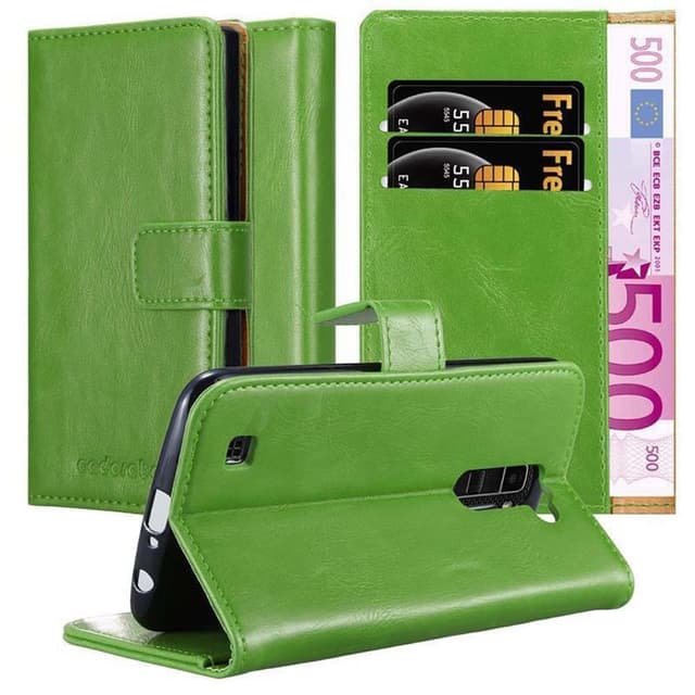LG K10 2016 lommebokdeksel etui (grønn)