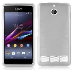 Sony Xperia E1 Skal Fodral Case (Silver)