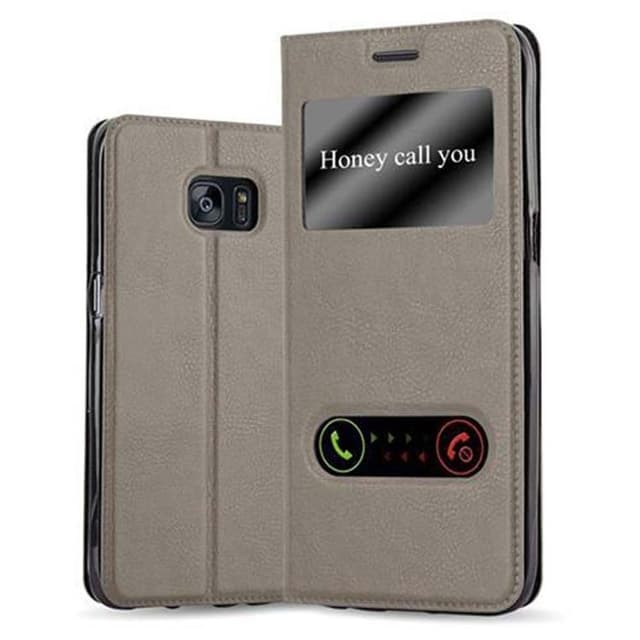 Samsung Galaxy S7 EDGE Plånboksfodral Skal (Brun)