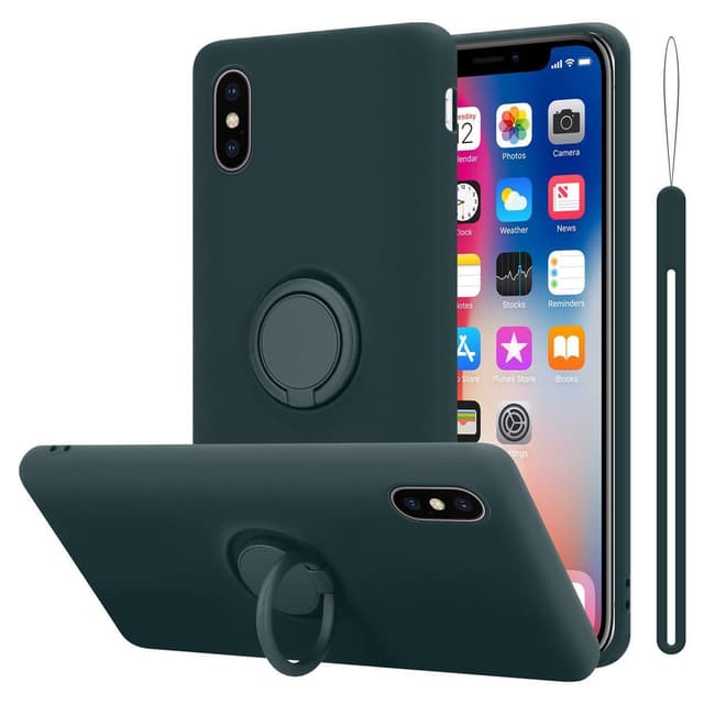 iPhone X / XS Cover Etui Case (Grøn)