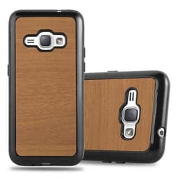 Samsung Galaxy J1 2016 Deksel Case Cover (brun)