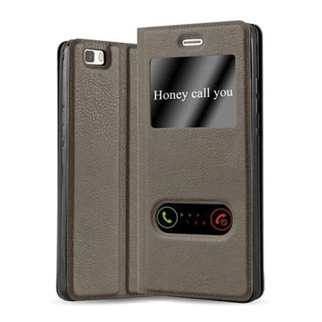 Huawei P8 LITE 2015 lommebokdeksel cover (brun)