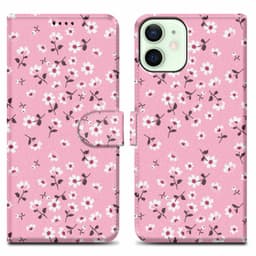 iPhone 12 MINI lommebokdeksel etui (rosa)
