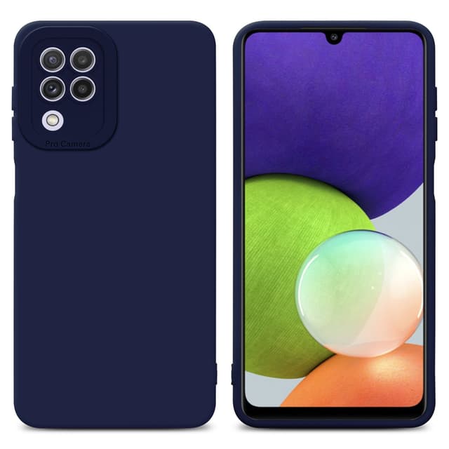 Samsung Galaxy A22 4G Skal Fodral Case (Blå)