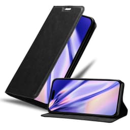 iPhone 14 PRO Suojakuori Lompakkokotelo (Musta)