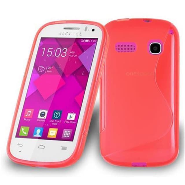 Alcatel OneTouch POP C3 Suojakuori Cover (Punainen)
