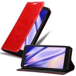 Alcatel 1C 2019 lommebokdeksel case (rød)