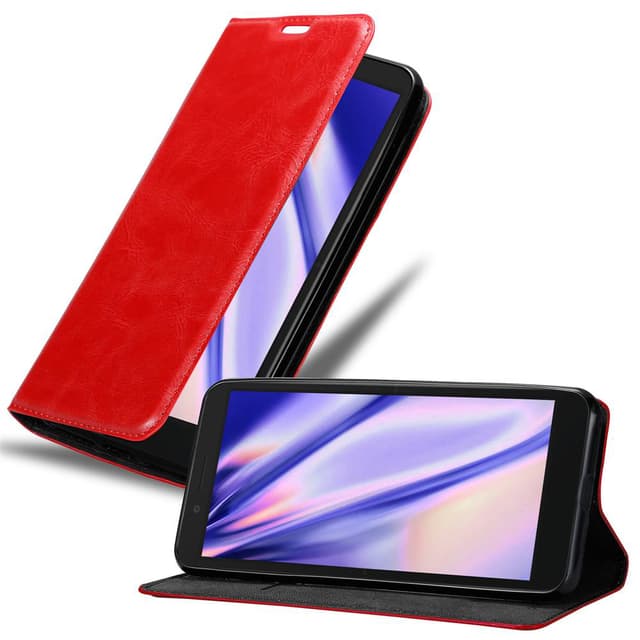 Alcatel 1C 2019 lommebokdeksel case (rød)