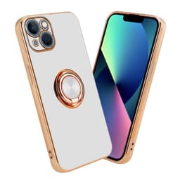 iPhone 14 PLUS silikondeksel case (hvit)