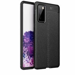 Samsung Galaxy S20 FE Deksel Kunstskinn (svart)