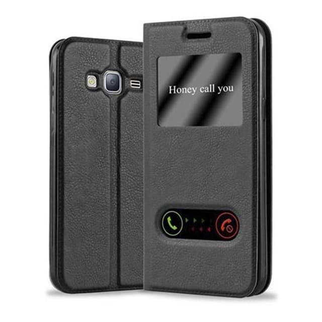 Lompakkokotelo Samsung Galaxy J3 2016 Case (Musta)