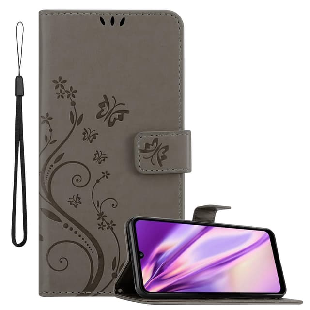Huawei Y6P Suojakuori Lompakkokotelo (harmaa)