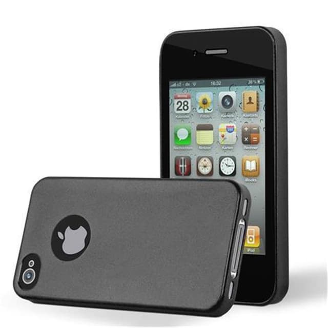 iPhone 4 / 4S Suojakuori Kotelo (Musta)