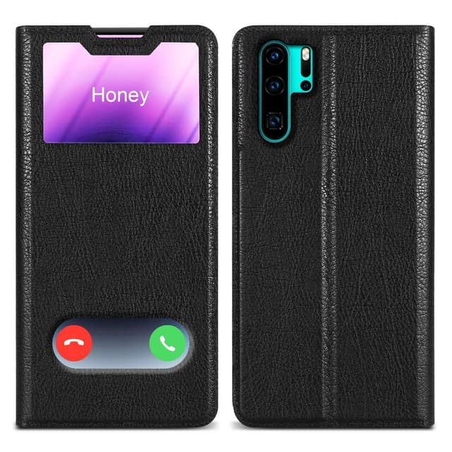 Huawei P30 PRO lommebokdeksel cover (svart)